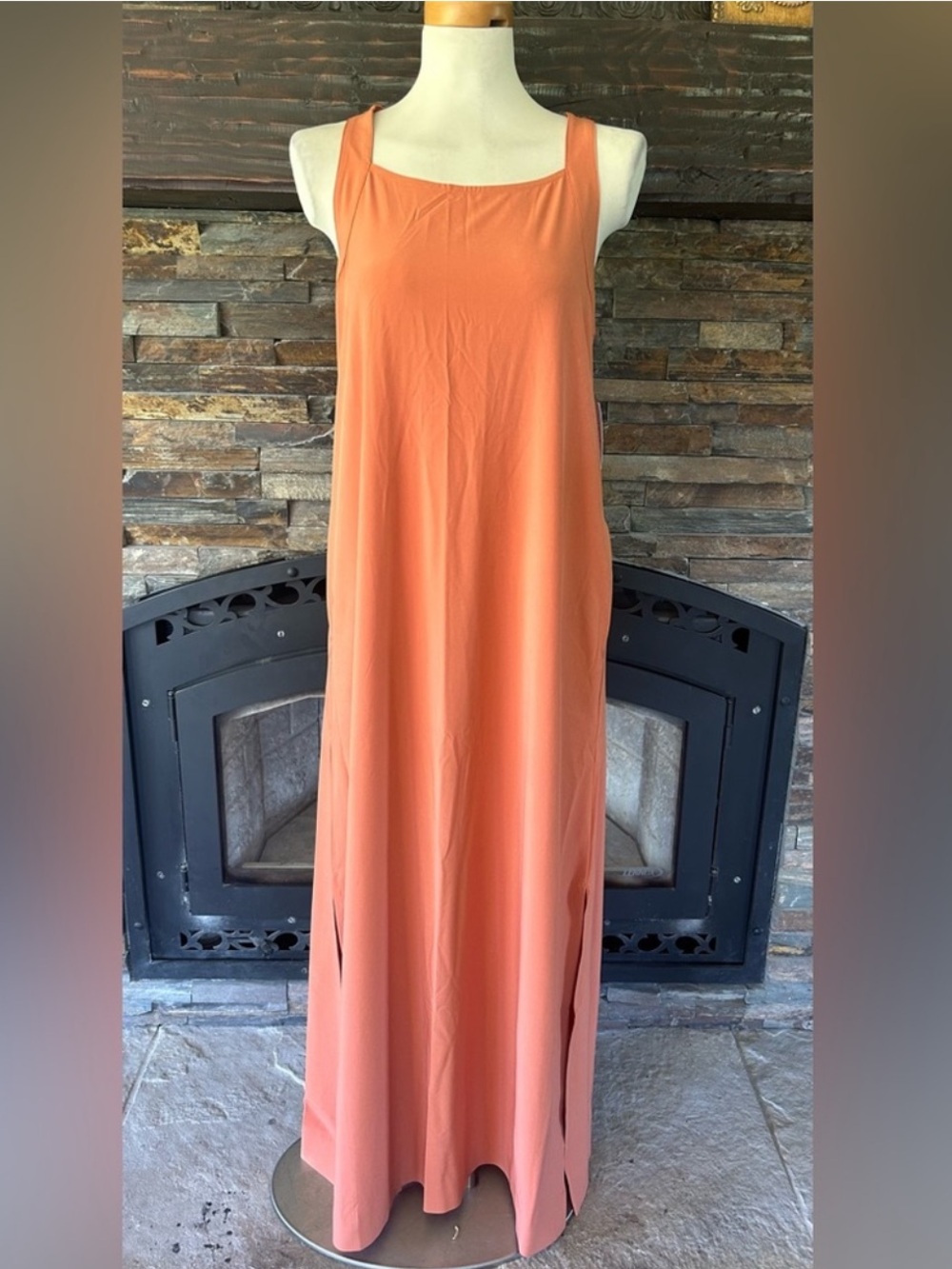 Athleta Arrival Maxi Dress Sunbaked Clay Tank, Size 2X - Picture 4 of 10